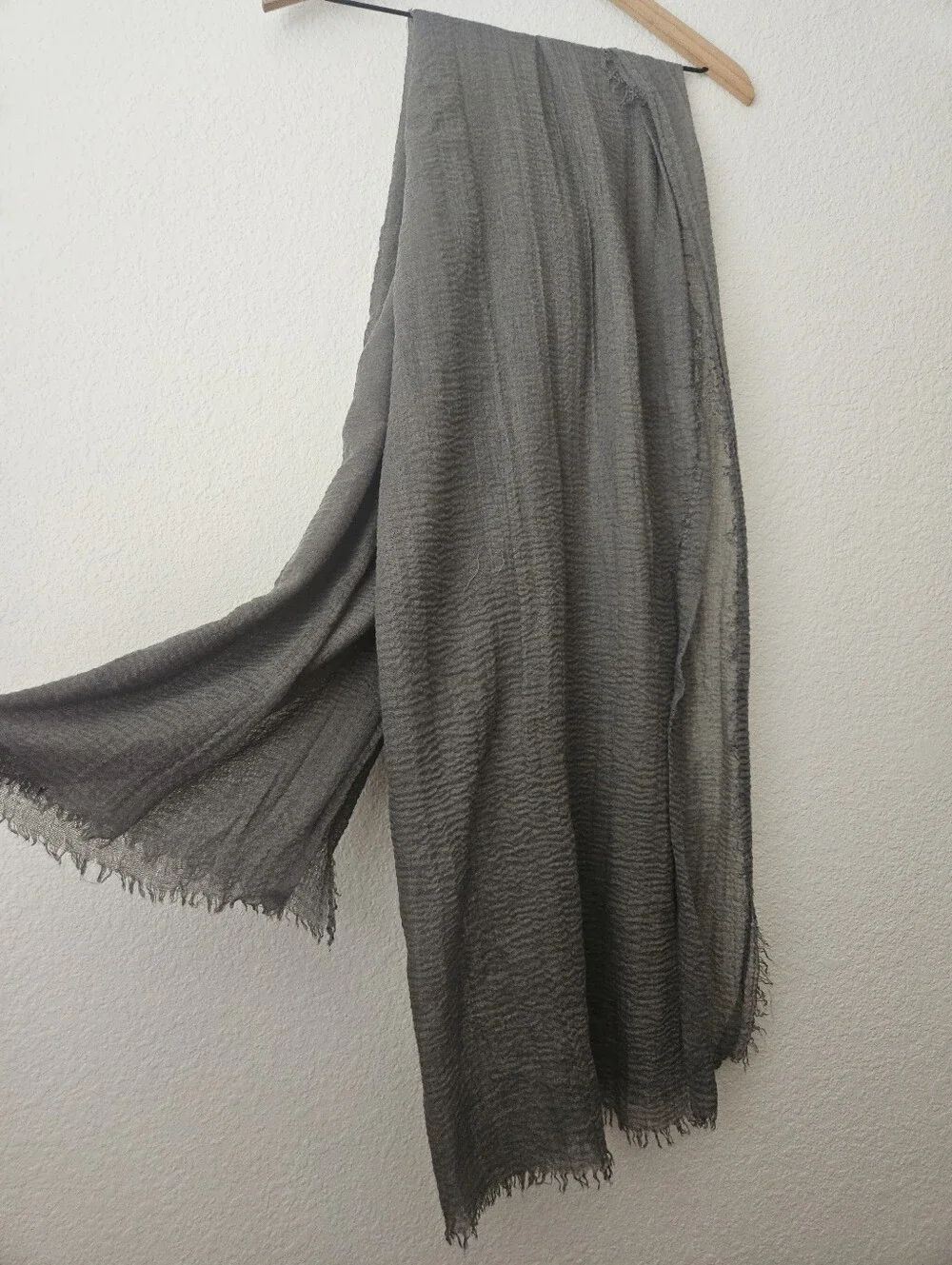 dark gray muslin cotton head scarf